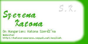 szerena katona business card